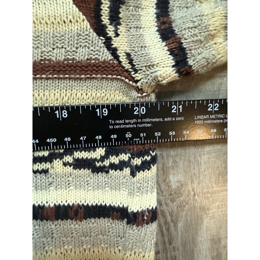 Vintage 90s Cricket Lane Petites L Striped Knit Short Sleeve Sweater - Picture 7 of 7